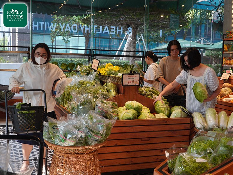 siêu thị bán rau sạch organic