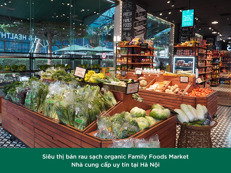 siêu thị bán rau sạch organic